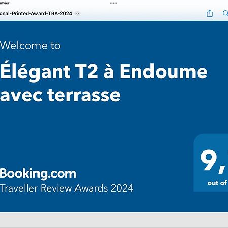 Elegant T2 A Endoume Avec Terrasse Apartment Marseille Exterior photo